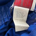 Vintage Blue Midi Skirt with Embellished Waist Photo 10