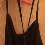 Black Crisscross Back Flowy Top Size L Photo 1