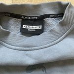 Alphalete  Woman's Oversize  Pullover Sweatshirt Size‎ S Blue Photo 3
