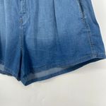 Universal Standard  Chambray Shorts Blue Medium Wash Elastic Waist Size XL 26 Photo 3