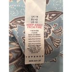 Topshop  Petite Paisley Cut Out Halter Maxi Dress Size 10 Photo 7