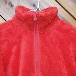 All In Motion Women’s High Pile Fleece 1/2 Zip Pullover -  Coral Lava Large New Photo 2