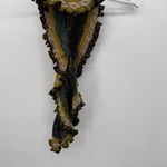 Collection 18 Multicolor Ruffle Knit Keyhole Scarf Boho Acrylic Wool Funky Green Photo 6