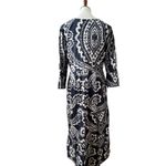 La Plage Dress Medium 100% Cotton Coverup Midi Resort Bohemian Crochet Cruise Blue Photo 10