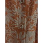 Blu Pepper  Orange Floral Off Shoulder Button Front Mini Dress Size M Photo 1