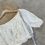 We The Free Women’s Dancing Till Dawn Cropped Top Off-Shoulder Boho in Ivory S Photo 12
