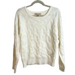 Philosophy Dolman Sleeve Novelty Stitch Pullover Sweater Womens Size Large Cream Photo 1