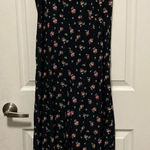 Forever 21  Black Floral V Neck Wide Leg Jumpsuit Photo 0