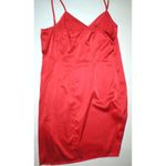 New Designer Worth New York Silk Red Chemise Night Gown 4 Womens Babydoll Adjust Photo 6