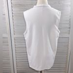 Talbots  Open Front Vest White w Pockets-Medium Photo 1