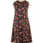 Revolve NWT LPA Dress Black Floral Slip Midi Rose Garden Boho A Line Open Back XS Photo 1