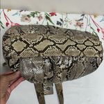 Michael Kors Authentic Natural Brown Python Rehearsal Drawstring Shoulder Bag Photo 6