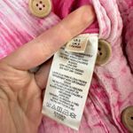 Free People Madrid Pink Double Cloth Guaze Button Down Onepiece Jumpsuit Small Photo 6