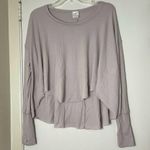 By Together long sleeve oversized ribbed shirt in dusty pink size small Photo 0
