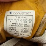 Converse Vintage  All Stars Yellow Low Sneakers Women Sz 6 Grunge Skate Photo 9