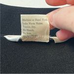 Misook  Womens Size Medium Black Tan Open Cardigan Long Sleeve Blazer Knit Jacket Photo 3