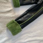 Azalea Wang size small Green Faux Fur faux leather jacket grinchy Black Photo 5