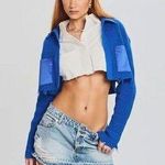 SER.O.YA Evelyn Cropped Knit Jacket in Royal Blue size XS Photo 0