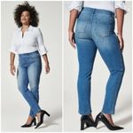 Spanx Ankle Straight Leg Jeans in Vintage Indigo Size XL Photo 1