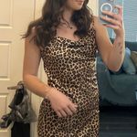 Dress Up Cheetah Print Silk Dress Photo 0
