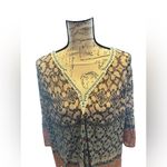 Vintage America Blues Small Bohemian Top with Bell Sleeves and Embroidery Orange Photo 7