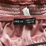 SheIn Soft Velvet Smocked Mauve Crop Top NEW Size 6 Medium Photo 6