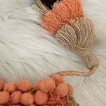 Shiraleah  Aubrey Woven Straw PomPom Clutch NEW Photo 1