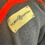 Tory Burch Tory Sport by Chevron French Terry Hoodie Sweatshirt Blue Medium M Photo 6