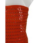 J.Crew Womens Red Sequin Shimmer Sleeveless Bandeau Strapless Tube Crop Top Sz M Size M Photo 1