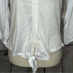 French Laundry NWT white tie front shirt small Photo 10