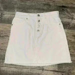 Madewell  Rigid Denim A-Line Mini Skirt Photo 2