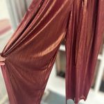 Forever 21 Contemporary Women’s XL Metallic Belted Wide Leg Jumpsuit Luxe Glam Photo 6