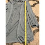 Tahari  Womans Hooded Cardigan Sweater Small 100%‎ Linen Long Line Open Front Photo 8