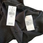 American Eagle AE Rib Knit Keyhole Tie-Front Tee T-Shirt Crop Top Black Medium Photo 6