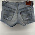 Levi's 501 Jean Shorts Cut Off Light Wash Distressed Mid Rise Button Blue 31" Photo 5