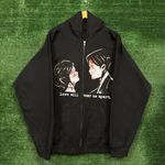 My Chemical Romance Love Will Tear Us Apart Rock Band Zip-Up Hoodie Extra Large Photo 0