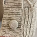 Hem & Thread Women's Hooded Cardigan Sweater Knit Ribbed Button Down Tan Small Photo 4