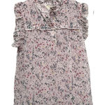 Hayden Girl Pink Floral Blouse Short Sleeve Flowy Family Pictures Size Large Photo 0