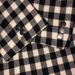 Carroll Reed Size 6 Blazer Black Jacket White Check Suede Collar Wool USA FLAWED Photo 11