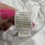 Garnet Hill  Size 10 Pants Crop Capri White Straight Leg Mid Rise Women’s Cotton Photo 8