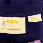 Anthropologie Maeve Renaissance A-line Corset Dress Navy Blue Pockets Size S Photo 7