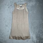 Enfocus Dress Womens Medium Petite Gold Shimmer Shift Ribbon Bow Party Elegant Size undefined Photo 1