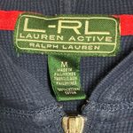 Ralph Lauren  Active Navy Blue Waffle Knit 3/4 Sleeve Zip Hoodie Womens M Casual Photo 5