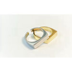 Boutique NEW Unisex Yellow Gold Plated Silver Bar‎ Band Ring, Adjustable Photo 6