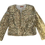 Alice + Olivia Alice +‎ Olivia Women's Gold Sequin Jacket Size M Party Cocktail $795 Photo 0