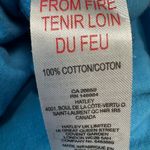 Little Blue House Teal Sleeping Dog Graphic Night Shirt Short Sleeve H16 Photo 2