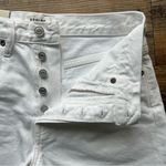 AGOLDE  Womens White Denim Loose Fit Parker Long Shorts Cotton Size 26 NWT Photo 4