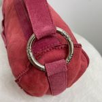 UGG ‎ Australia Barrel Bag Muff Shearling Leather Suede Red Purse Shoulder Y2K Photo 4