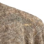 Eileen Fisher  Cardigan Sweater Taupe Draped Hem Baby Alpaca Wool Blend Small Photo 2