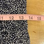 Sara Campbell Raised Rosette Crepe Dress Navy White Pattern W/Appliqué accent at Blue Size 0 Photo 8